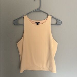 Express Soft Cream Sleeveless Blouse